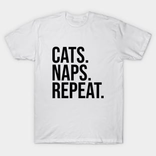 Cats Naps Repeat T-Shirt